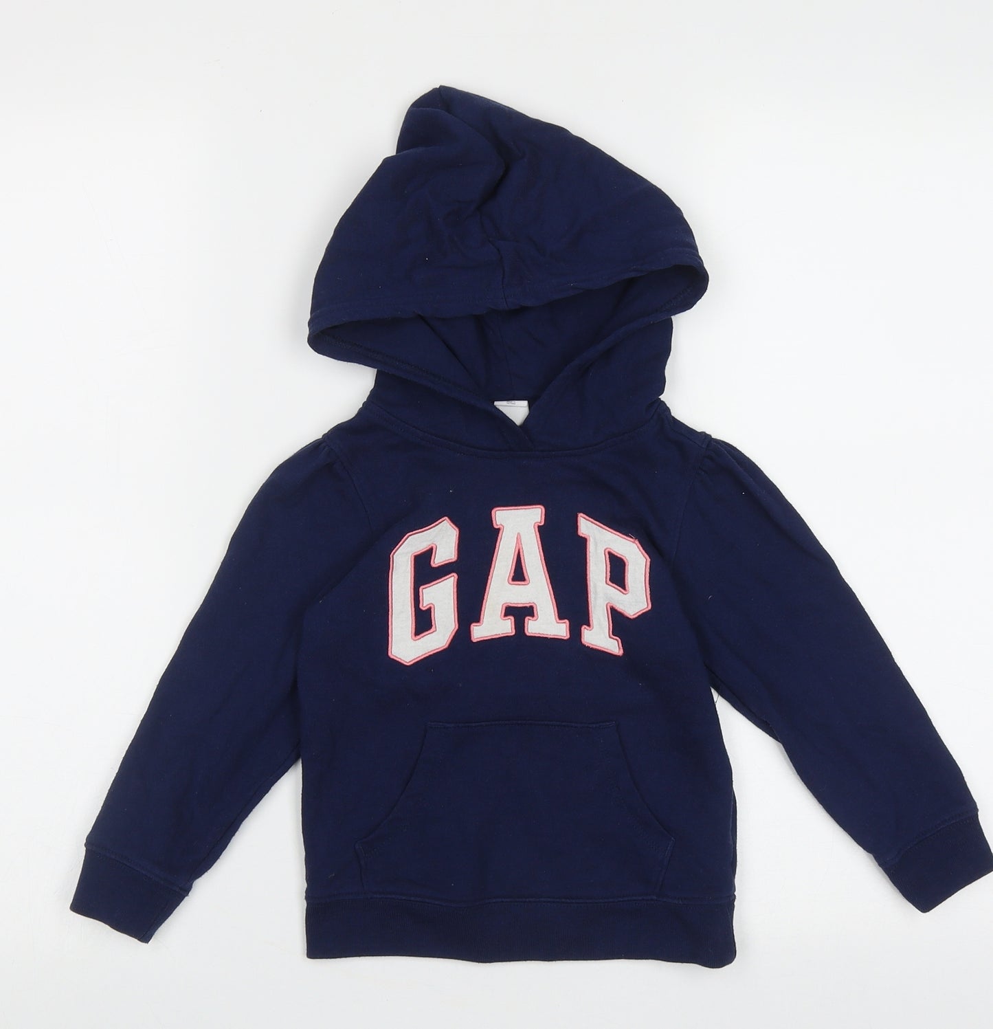 Gap Girls Blue  Cotton Pullover Hoodie Size 4 Years  Pullover