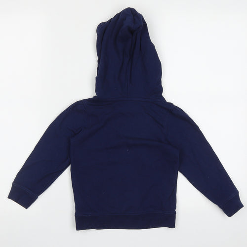 Gap Girls Blue  Cotton Pullover Hoodie Size 4 Years  Pullover