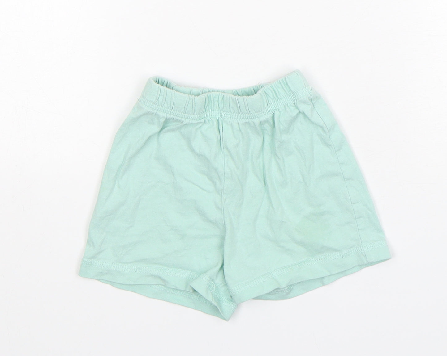 George Boys Green  Cotton  Sleep Shorts Size 18-24 Months