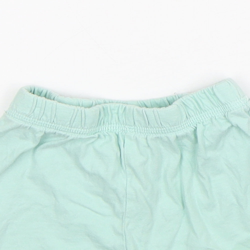 George Boys Green  Cotton  Sleep Shorts Size 18-24 Months