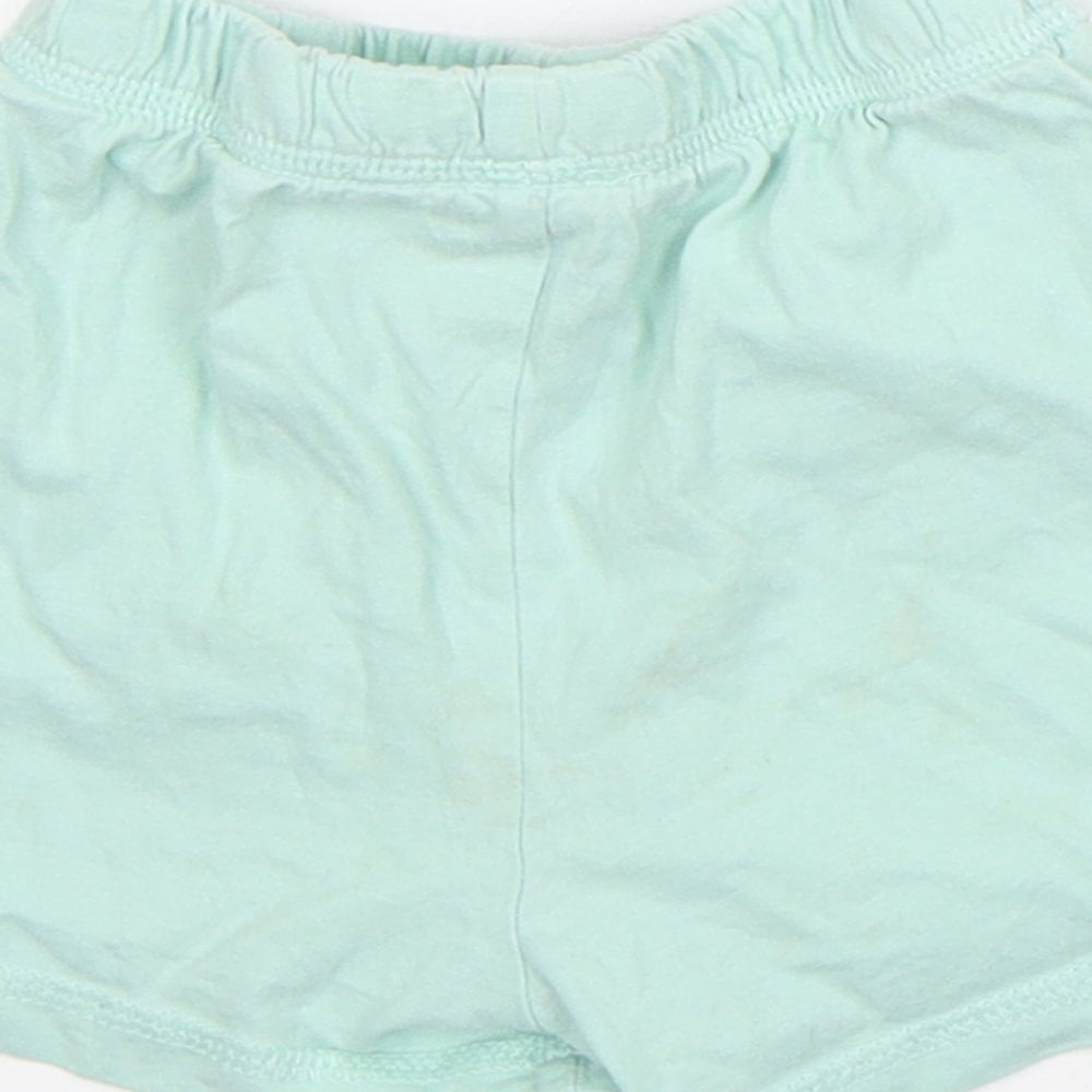 George Boys Green  Cotton  Sleep Shorts Size 18-24 Months