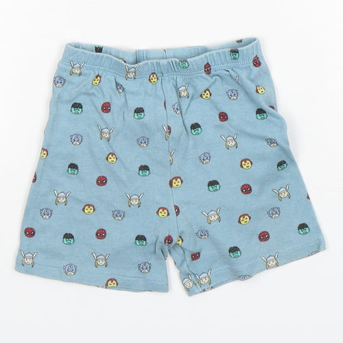George Boys Green Polka Dot Cotton  Sleep Shorts Size 12-18 Months   - Avengers