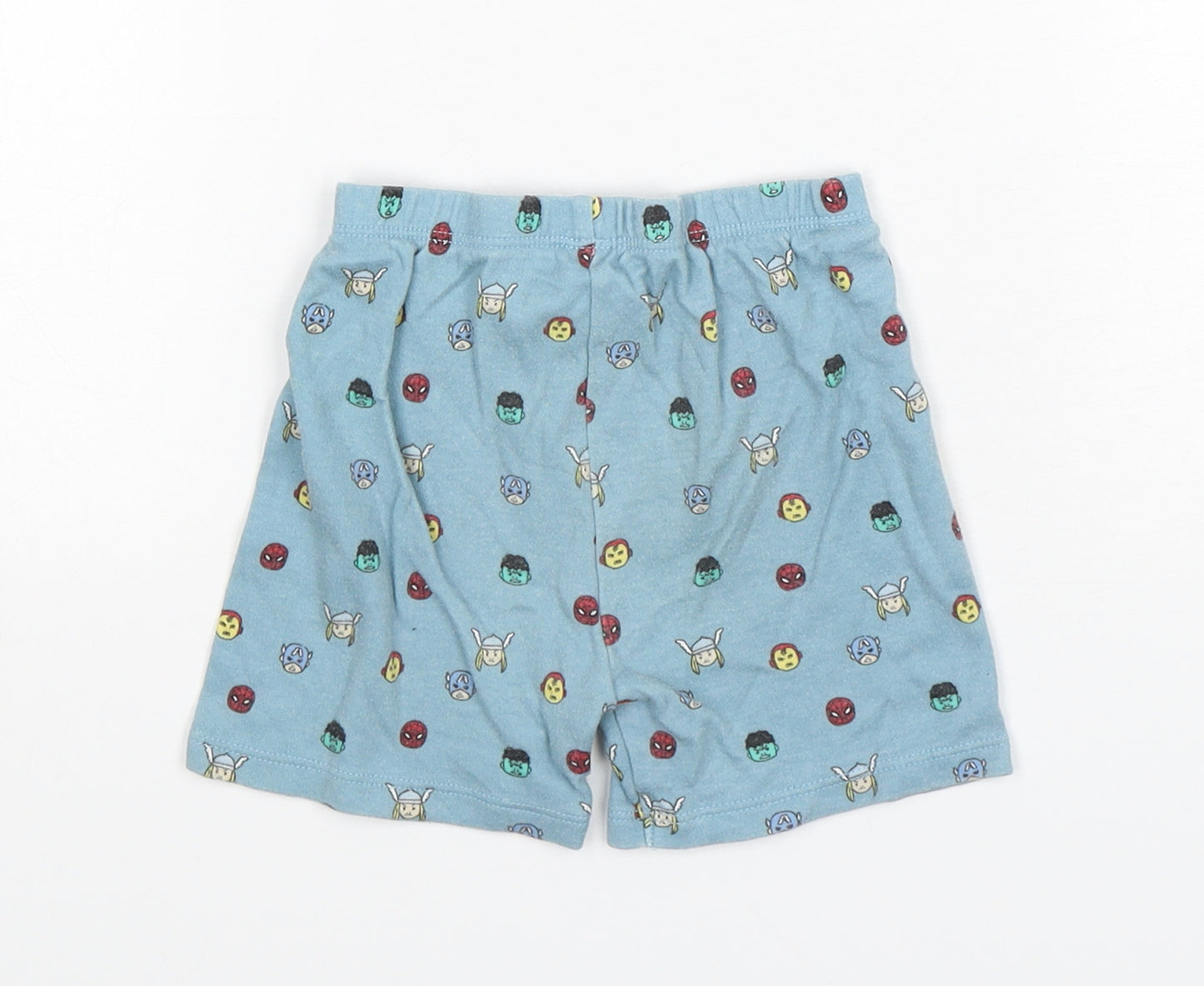 George Boys Green Polka Dot Cotton  Sleep Shorts Size 12-18 Months   - Avengers