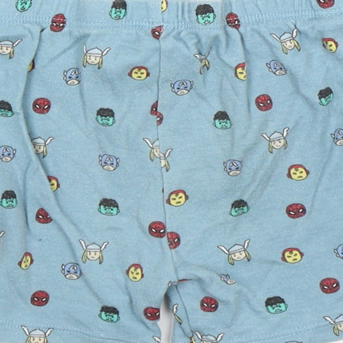 George Boys Green Polka Dot Cotton  Sleep Shorts Size 12-18 Months   - Avengers