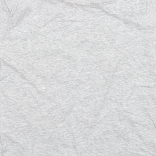 Primark Girls Grey  Cotton Basic T-Shirt Size 5-6 Years Round Neck