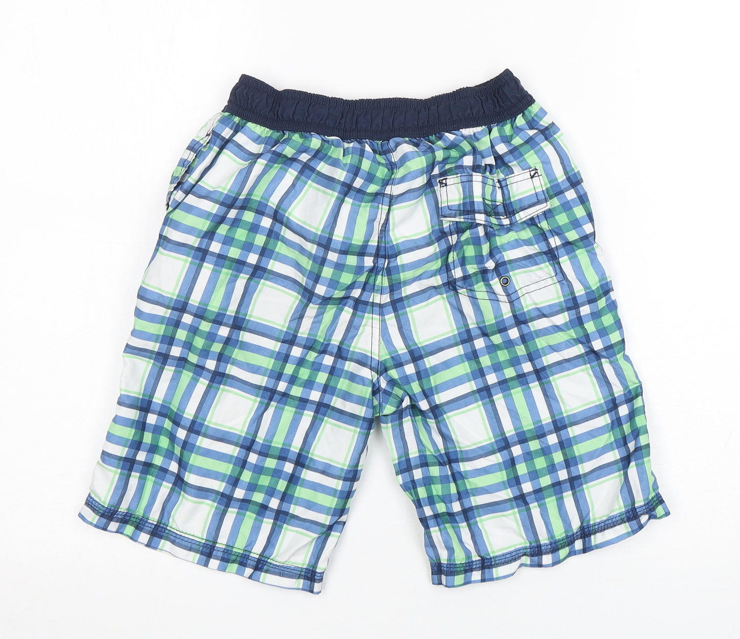 George Boys Multicoloured Check Polyester Bermuda Shorts Size 9-10 Years  Regular  - Swim Shorts
