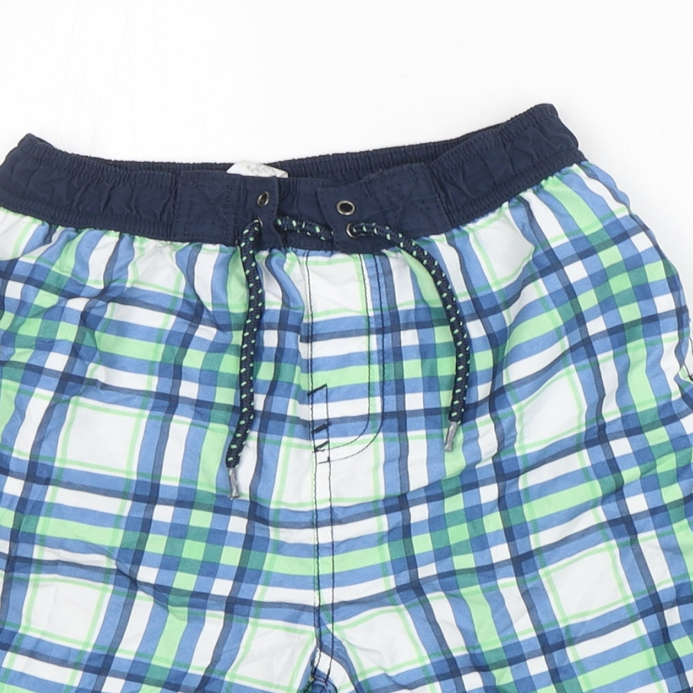George Boys Multicoloured Check Polyester Bermuda Shorts Size 9-10 Years  Regular  - Swim Shorts
