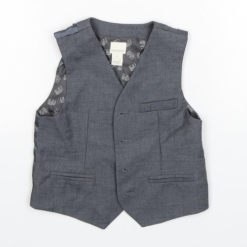 Monsoon  Boys Grey   Jacket Waistcoat Size 4 Years