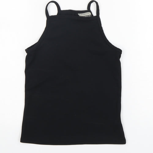 Clockhouse Womens Black  Polyester Camisole Tank Size 8 Square Neck
