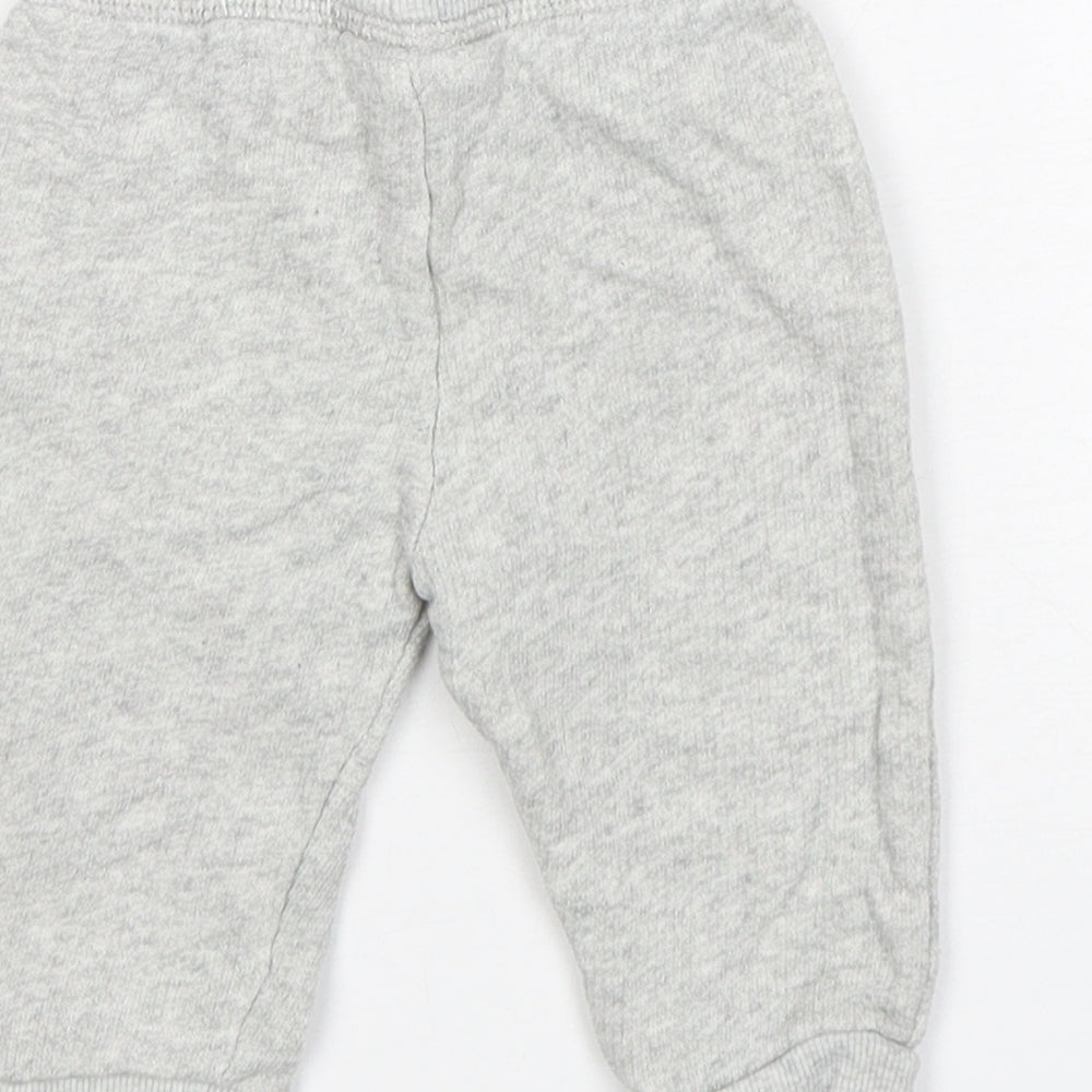 F&F Boys Grey  Cotton Sweatpants Trousers Size 3-6 Months