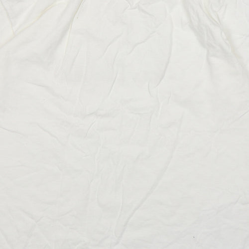 Fruit of the Loom Womens White  Cotton Basic T-Shirt Size M Round Neck - The Bride