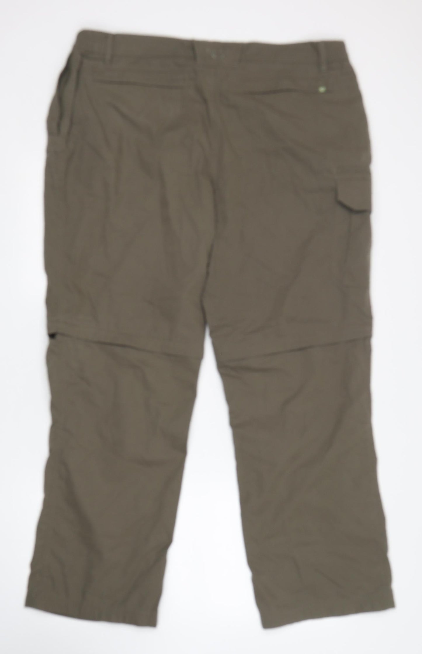 Brasher  Mens Green  Polyester Cargo Trousers Size 40 L30 in Regular Zip - Zip off legs