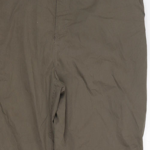 Brasher  Mens Green  Polyester Cargo Trousers Size 40 L30 in Regular Zip - Zip off legs
