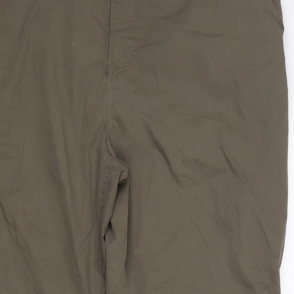 Brasher  Mens Green  Polyester Cargo Trousers Size 40 L30 in Regular Zip - Zip off legs