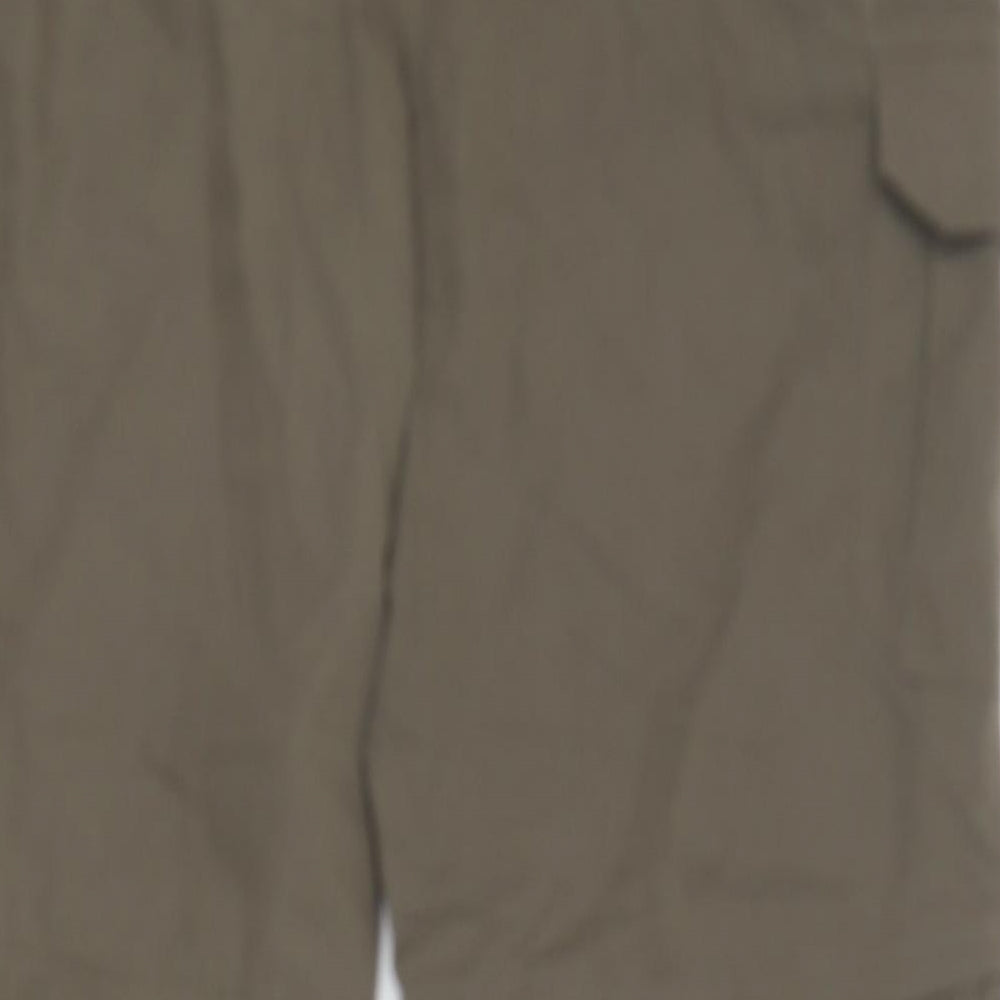 Brasher  Mens Green  Polyester Cargo Trousers Size 40 L30 in Regular Zip - Zip off legs