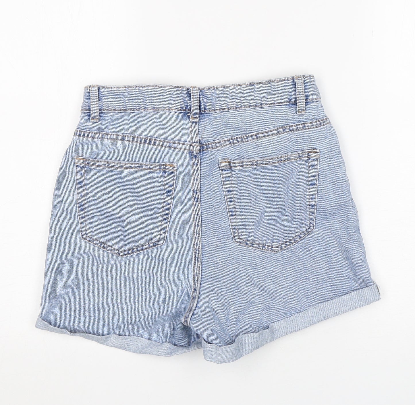 Denim Co Womens Blue  Cotton Sailor Shorts Size 6 L4 in Regular Button