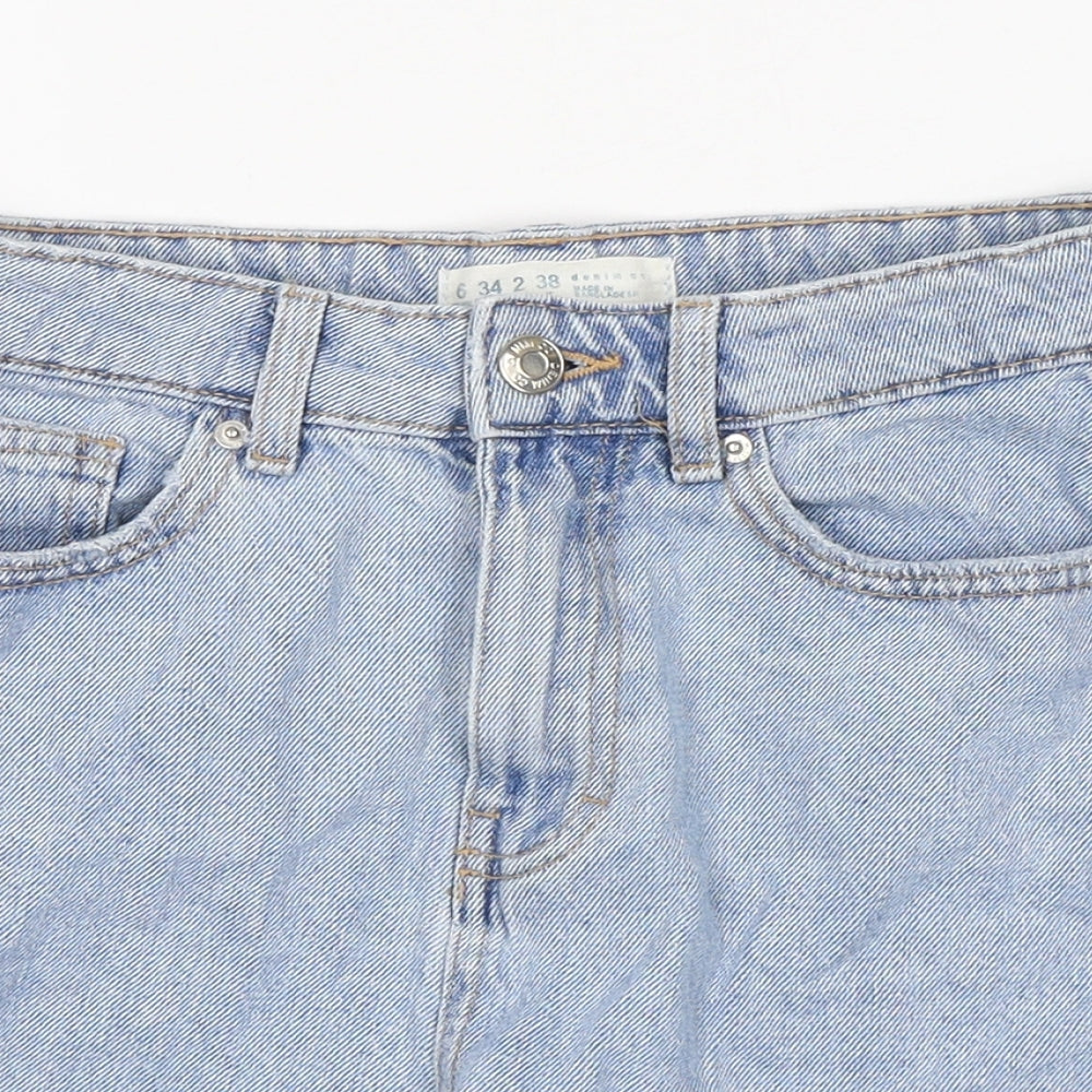 Denim Co Womens Blue  Cotton Sailor Shorts Size 6 L4 in Regular Button