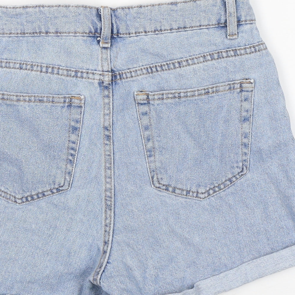 Denim Co Womens Blue  Cotton Sailor Shorts Size 6 L4 in Regular Button