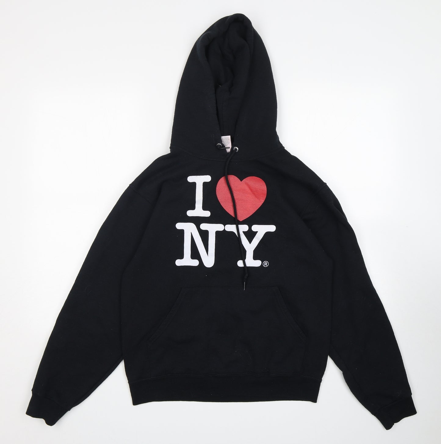 I Love New York Womens Black  Cotton Pullover Hoodie Size S  Pullover