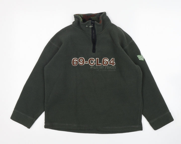 S Gear Boys Green  Polyester Pullover Sweatshirt Size 9-10 Years  Pullover