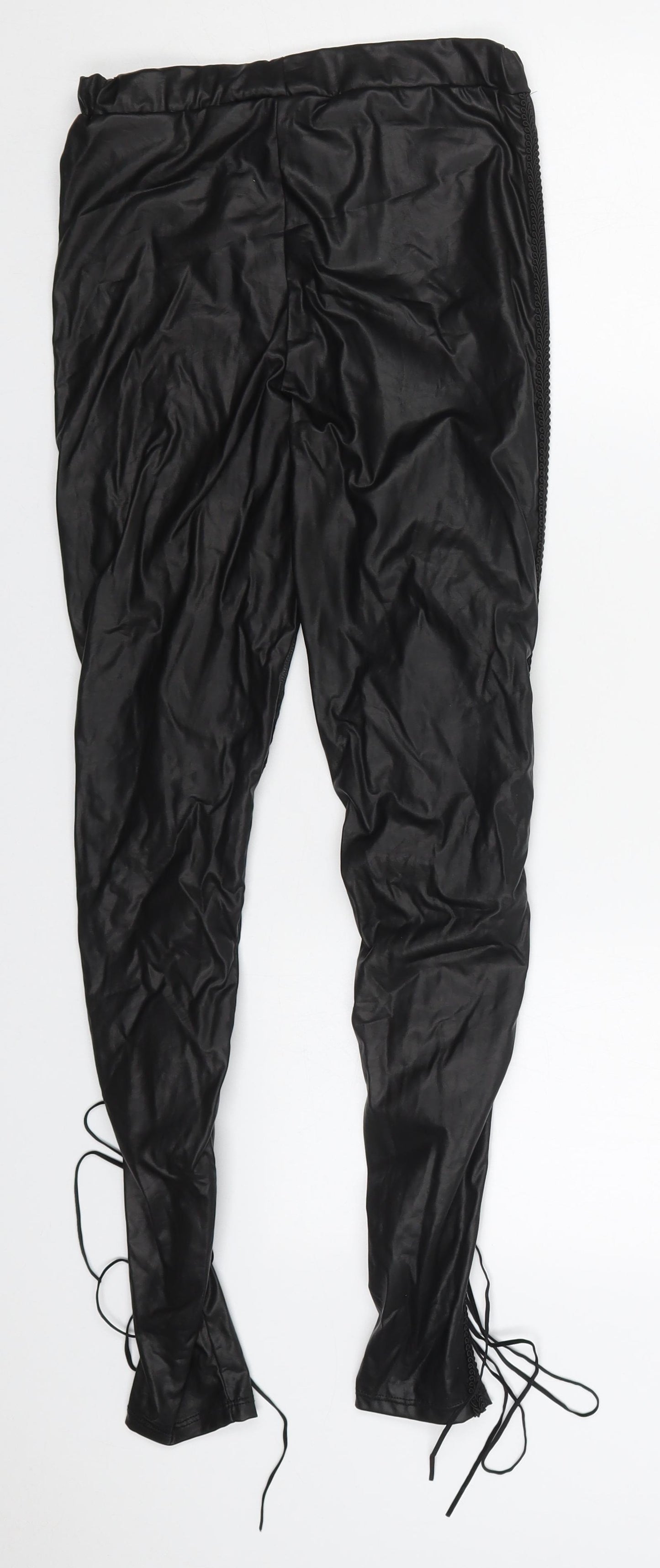 Ann Summers Womens Black  Polyester Carrot Leggings Size 8 L28 in