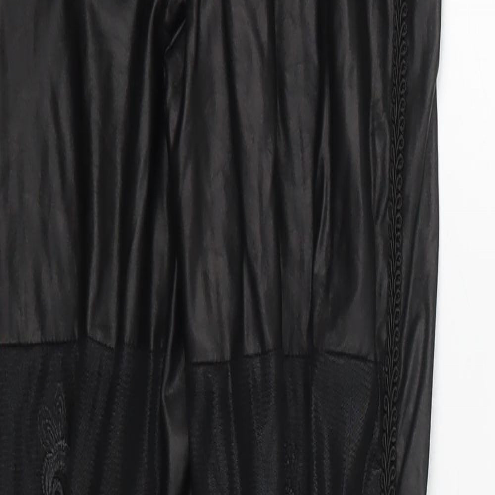 Ann Summers Womens Black  Polyester Carrot Leggings Size 8 L28 in