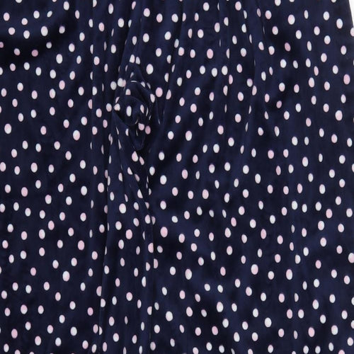Preworn Womens Blue Polka Dot Polyester Trousers  Size XL L29 in Regular Drawstring - Pyjama Pants