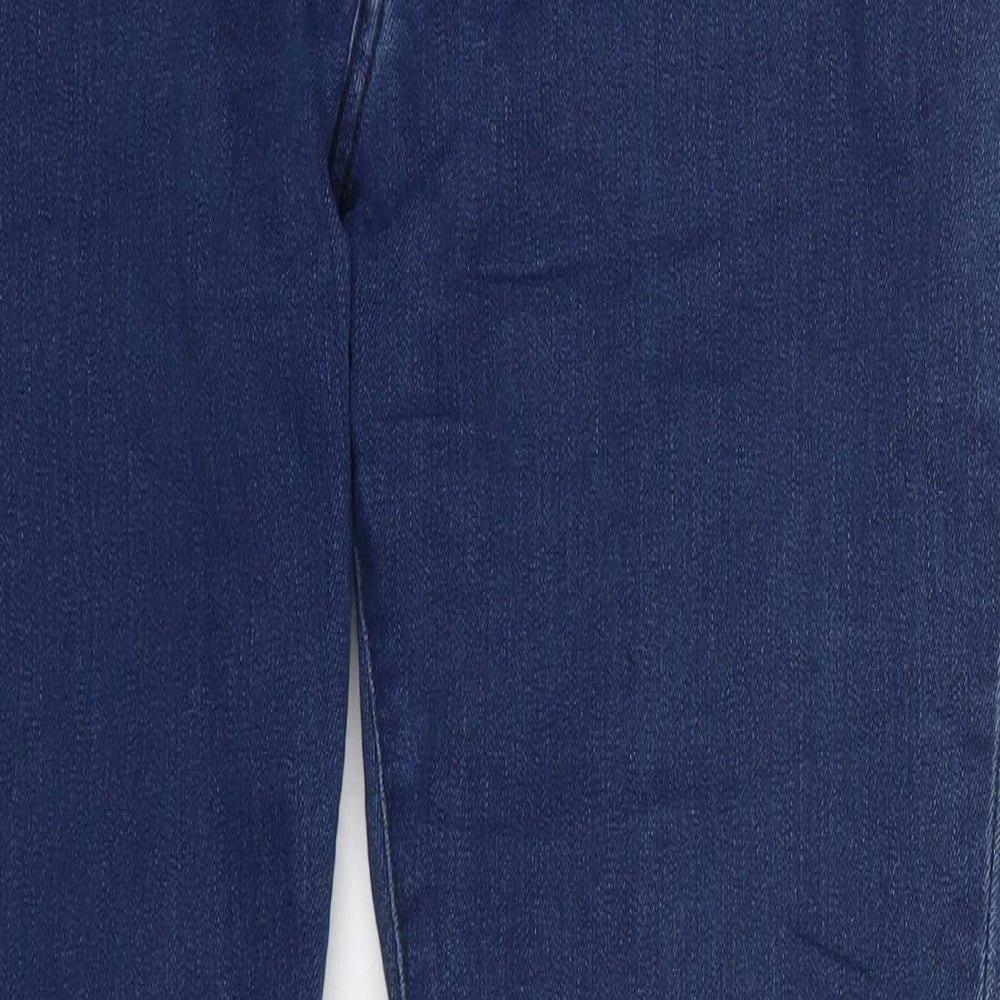 Superdry Womens Blue  Cotton Skinny Jeans Size 34 in L32 in Regular Button