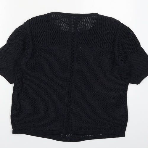 Marks and Spencer Womens Blue Round Neck  Polyester Pullover Jumper Size 14