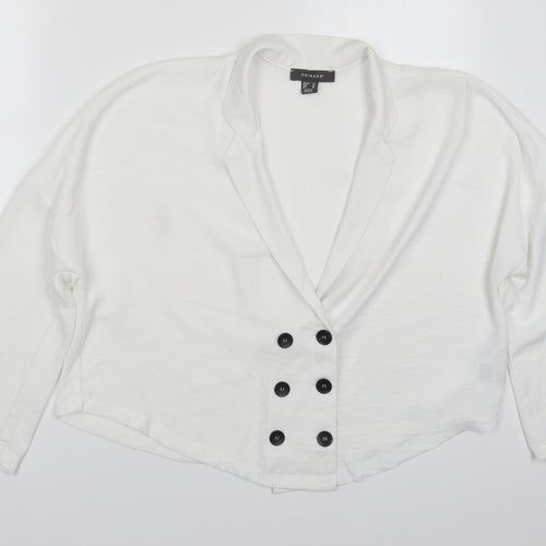Primark Womens White   Jacket  Size 14  Button