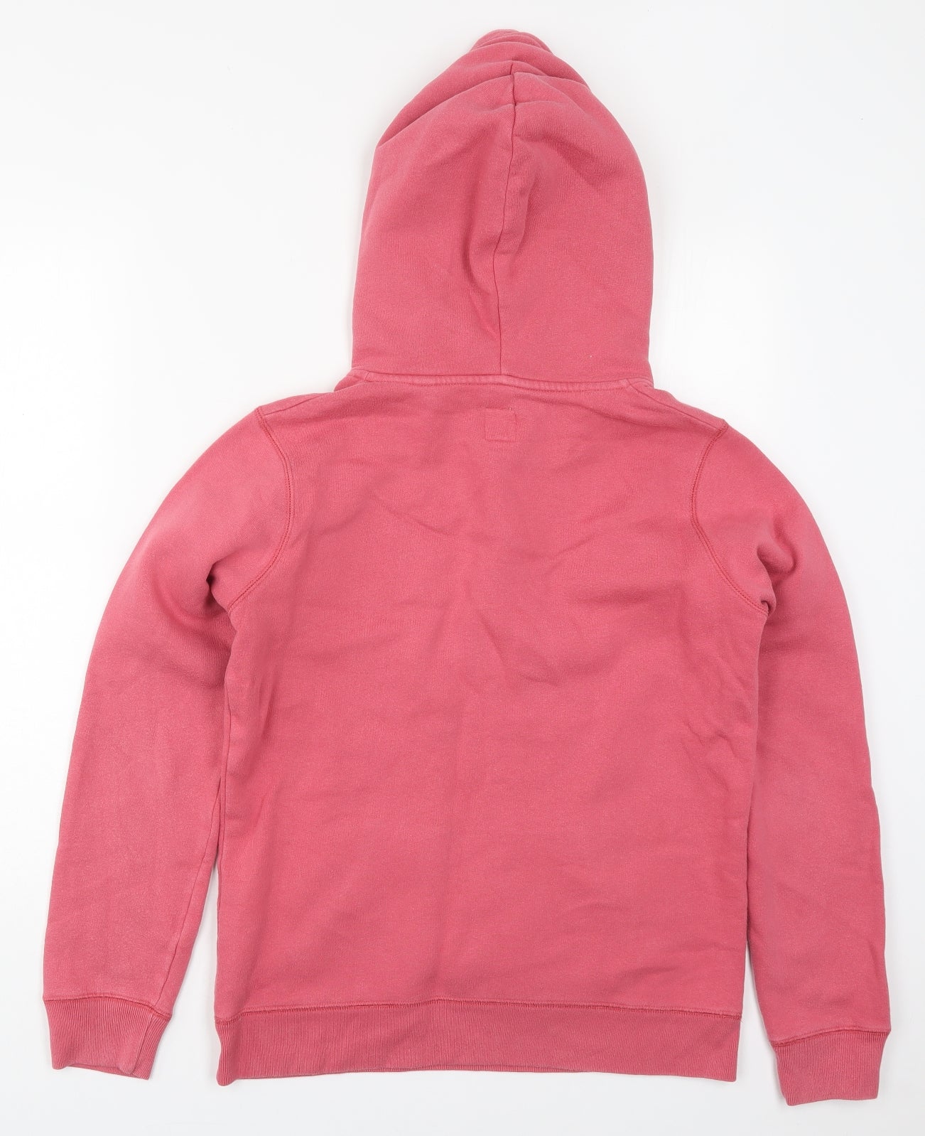 Jack Wills Womens Pink  Cotton Pullover Hoodie Size 10  Pullover