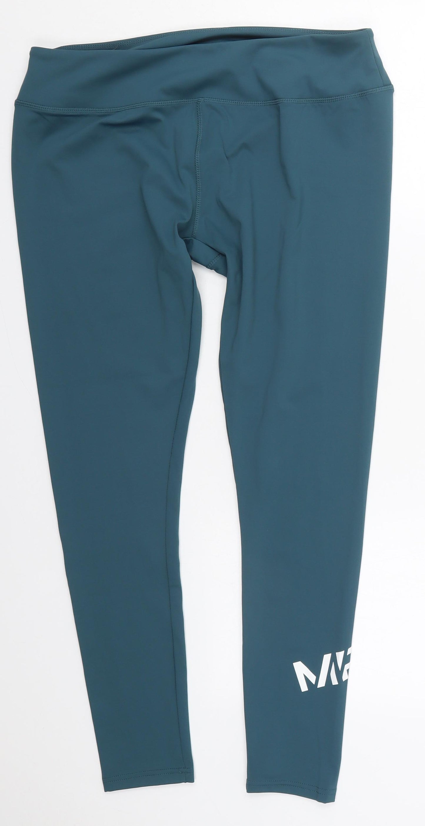 My Protien Womens Blue  Polyester Capri Leggings Size 32 in L28 in Regular