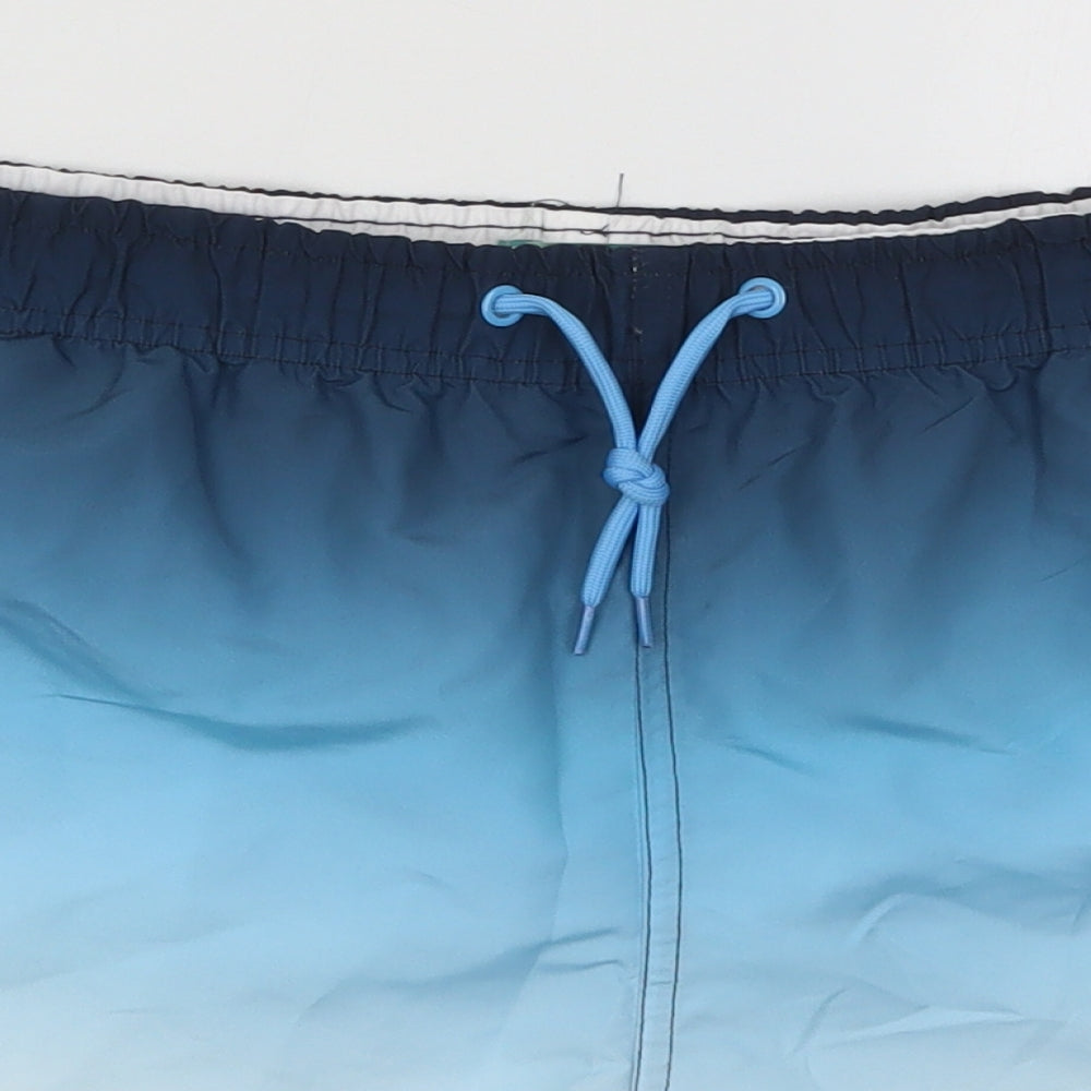 Primark Mens Blue  Polyester Athletic Shorts Size M  Regular Drawstring - Swim Shorts