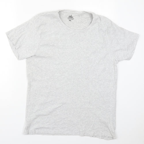 Industrialize Mens Grey  Cotton  T-Shirt Size 2XL Crew Neck
