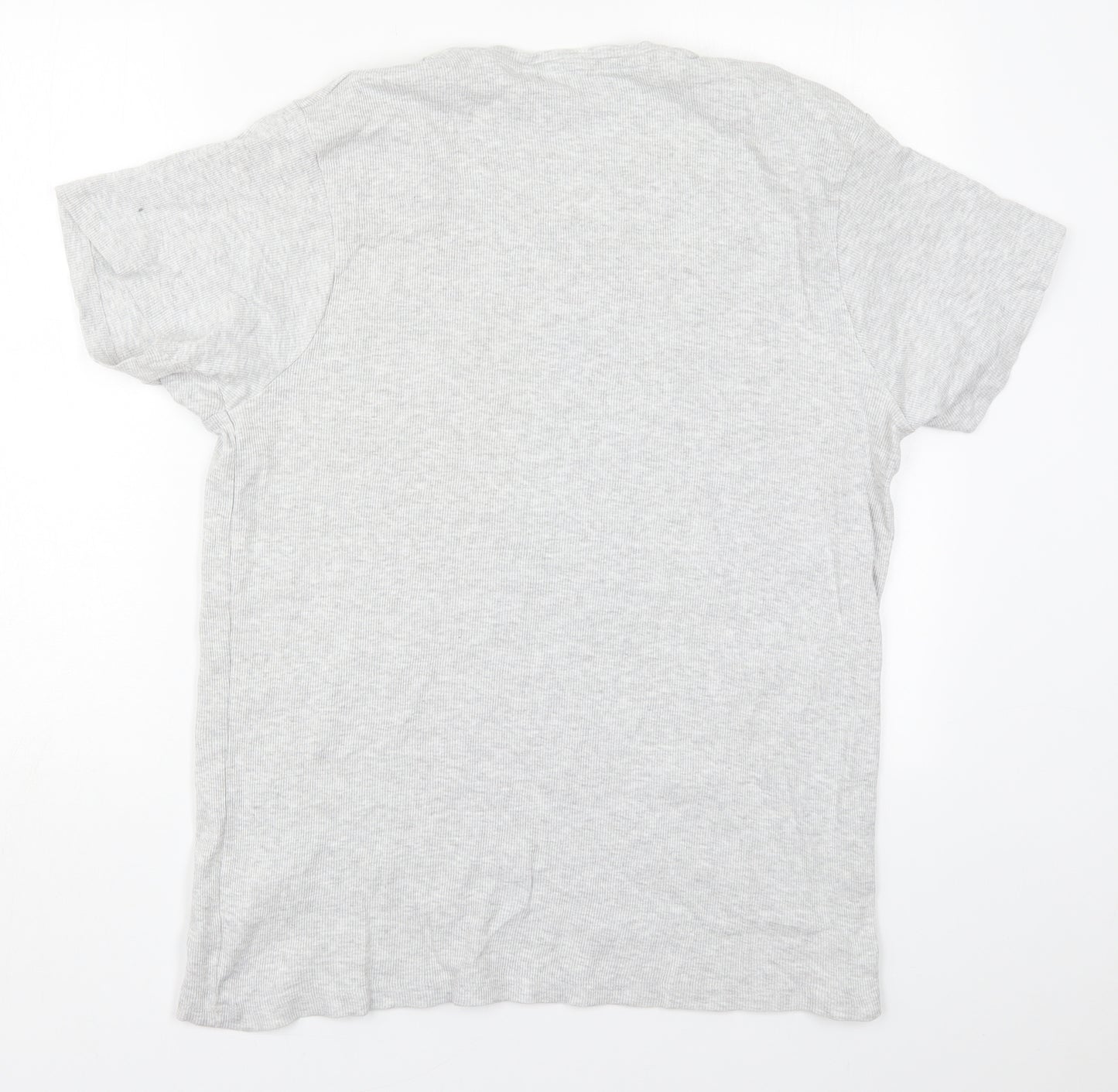 Industrialize Mens Grey  Cotton  T-Shirt Size 2XL Crew Neck