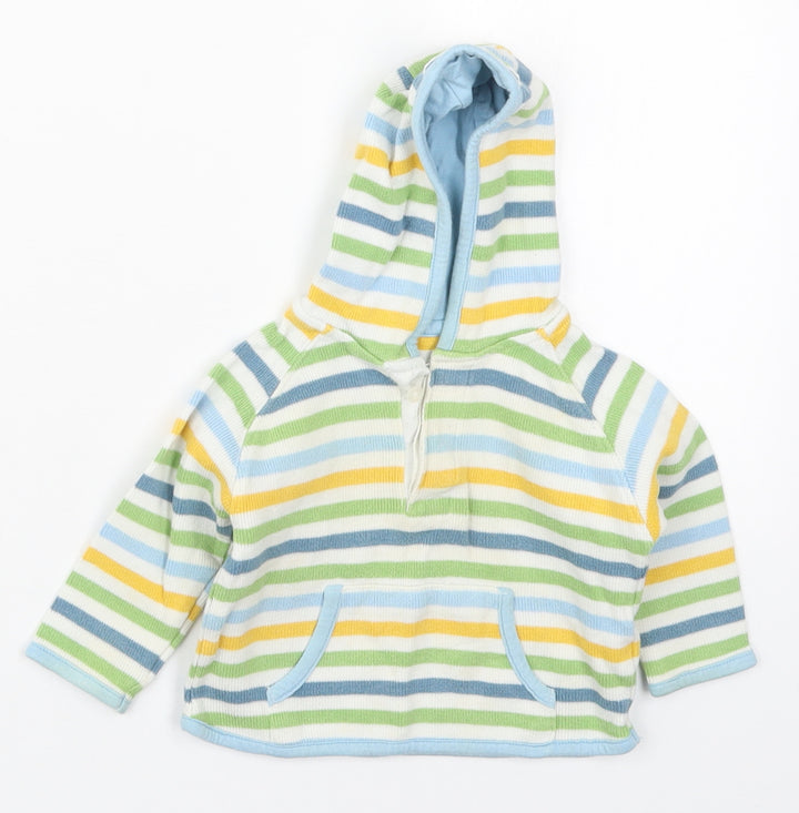 Marks and Spencer Boys Multicoloured Striped Jacket Size 6-9 Months Pullover - Hoodie
