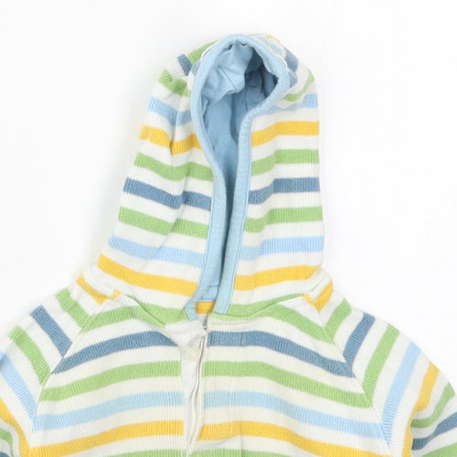 Marks and Spencer Boys Multicoloured Striped  Jacket  Size 6-9 Months   Pullover - Hoodie