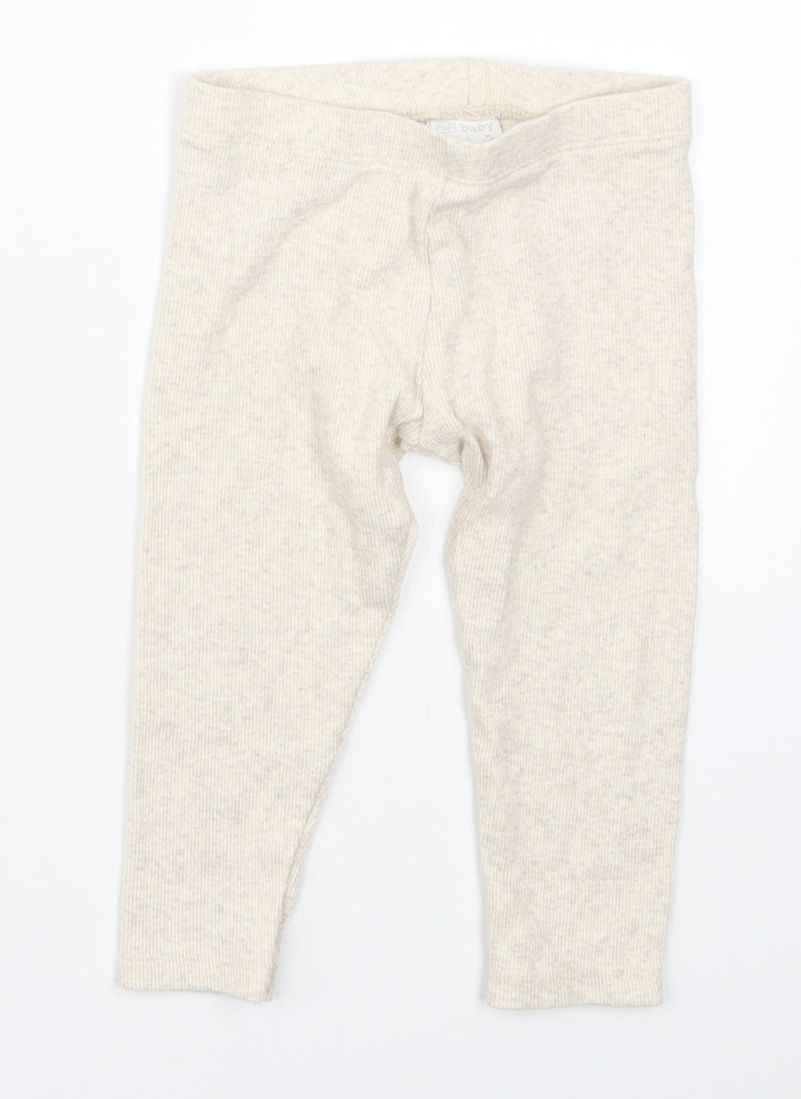 Baby Baby Beige  Cotton Capri Trousers Size 9-12 Months