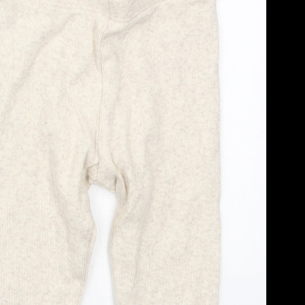 Baby Baby Beige  Cotton Capri Trousers Size 9-12 Months