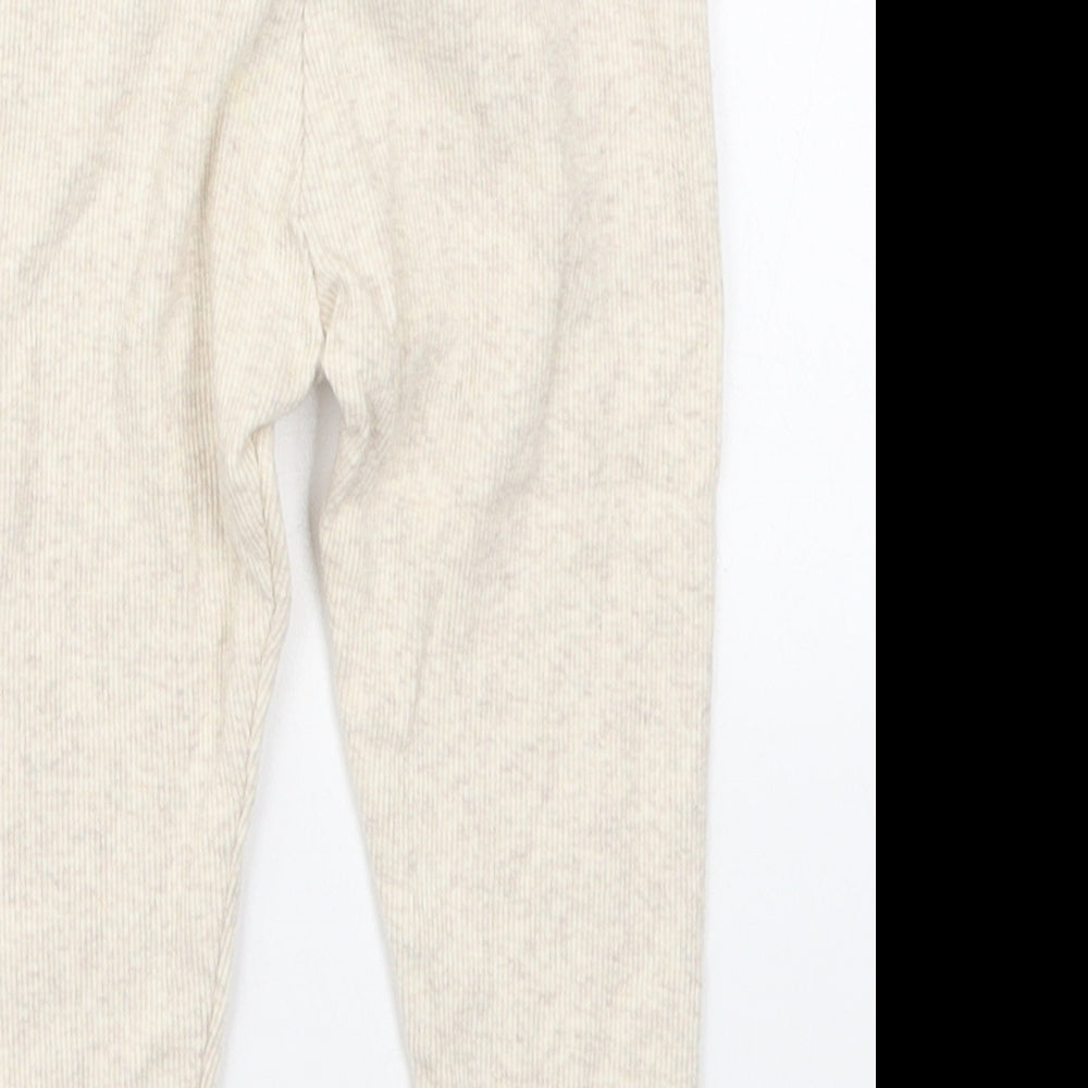 Baby Baby Beige  Cotton Capri Trousers Size 9-12 Months