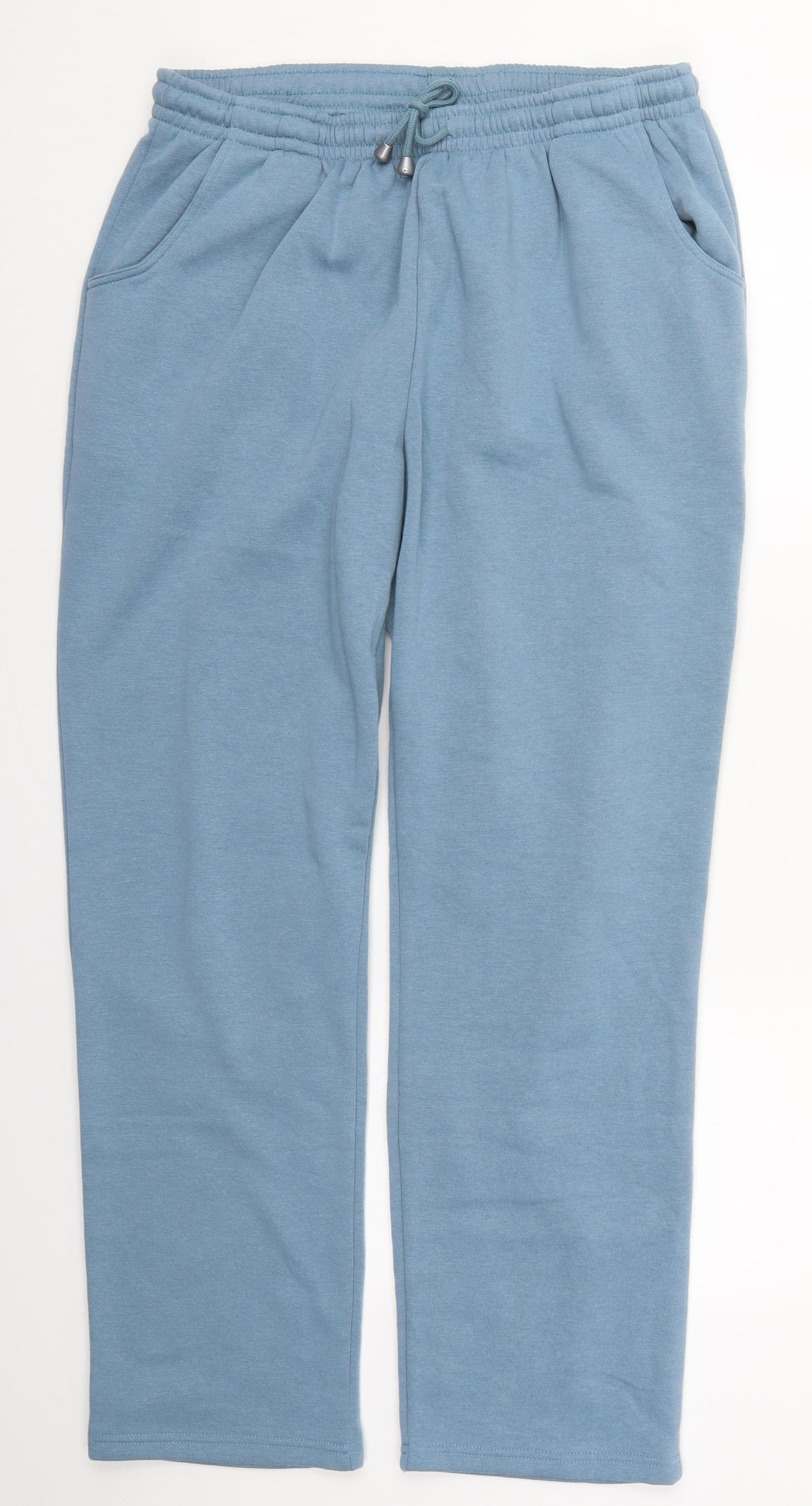 Damart Womens Blue  Polyester Sweatpants Trousers Size 14 L29 in Regular Drawstring