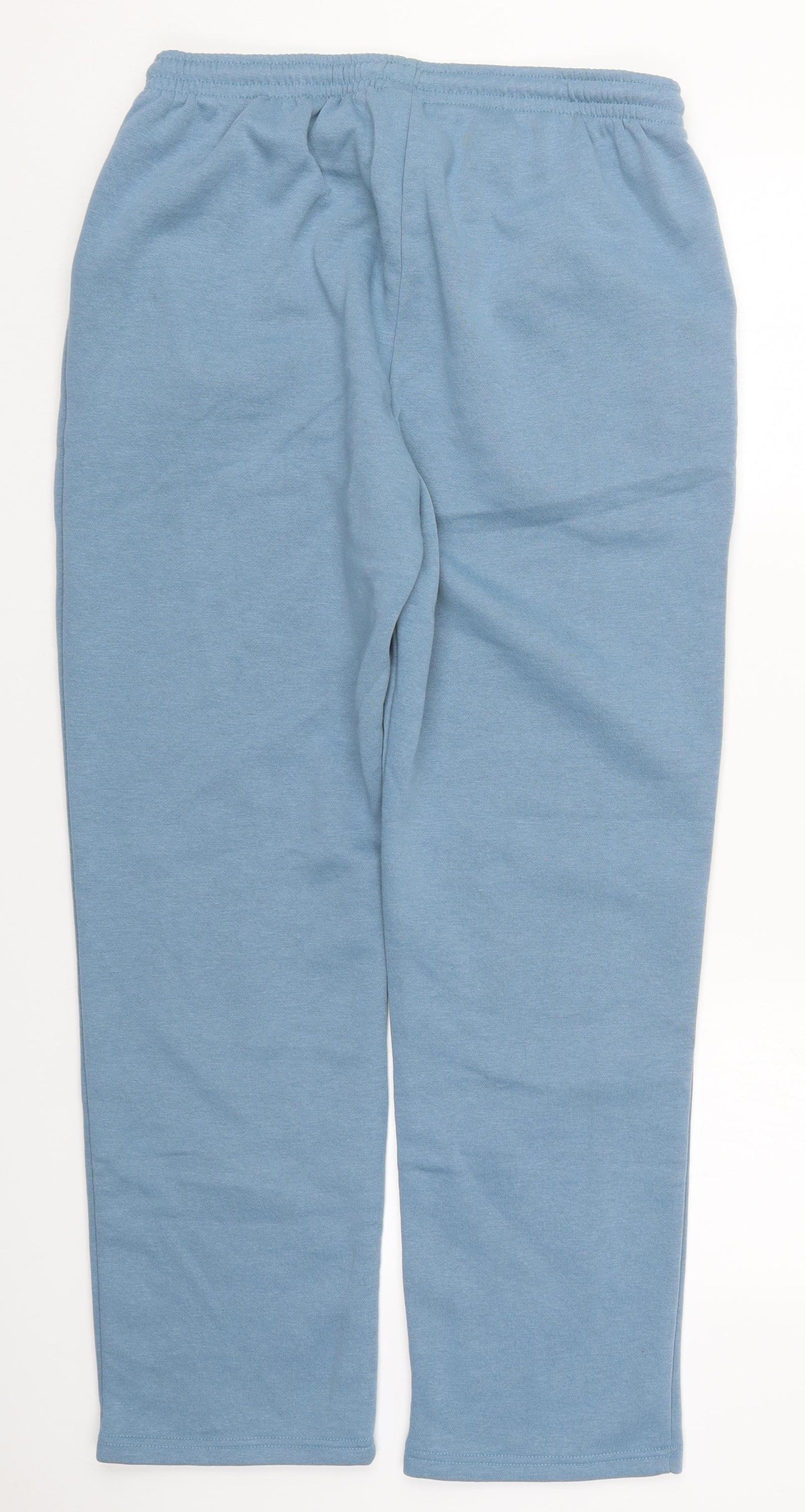 Damart Womens Blue  Polyester Sweatpants Trousers Size 14 L29 in Regular Drawstring