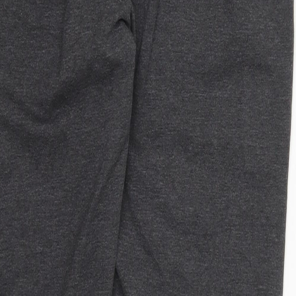 Marks and Spencer Womens Grey  Cotton Carrot Leggings Size 12 L28 in