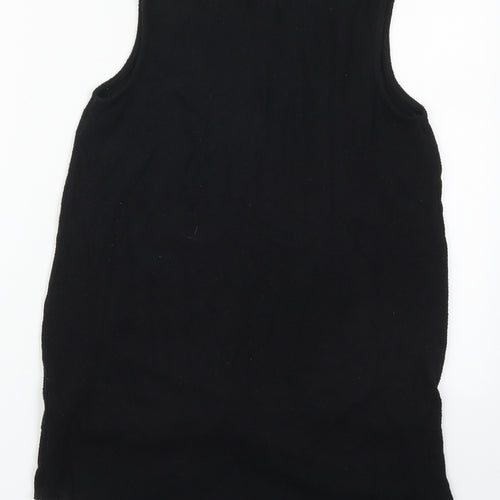 River Island Womens Black  Viscose Basic Tank Size 6 Round Neck