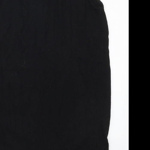 River Island Womens Black  Viscose Basic Tank Size 6 Round Neck
