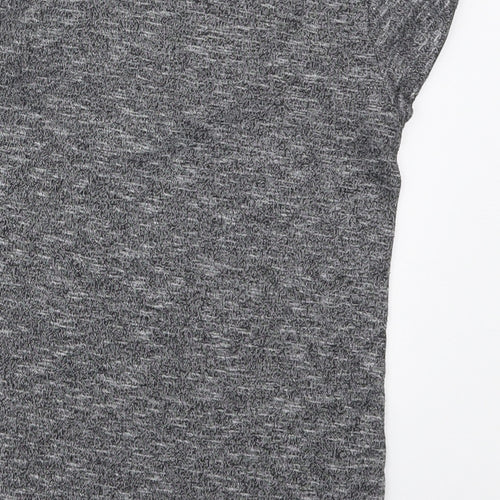 Atmosphere Womens Grey  Viscose Basic T-Shirt Size 6 Round Neck