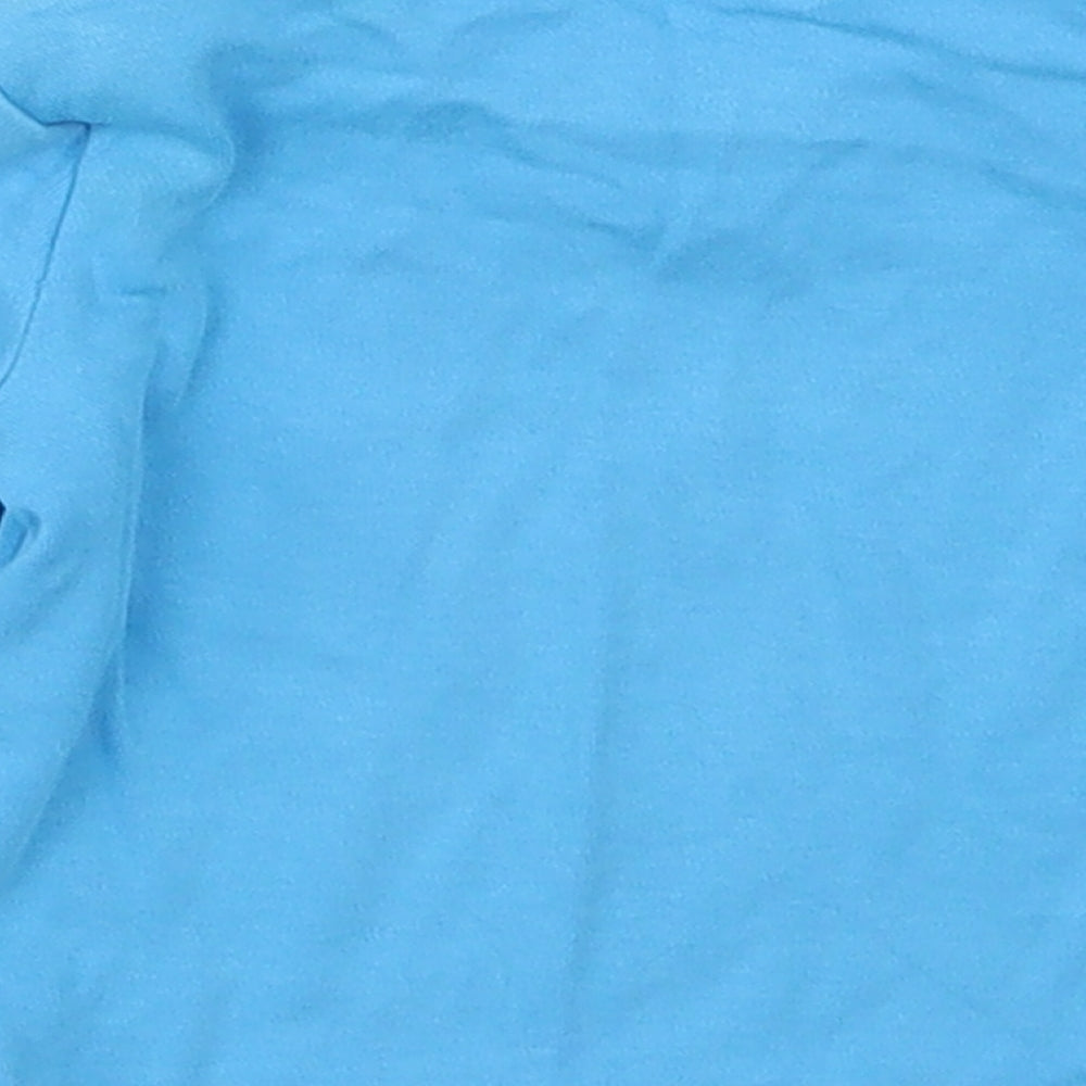 Tesco Boys Blue  Cotton Basic T-Shirt Size 0-3 Months Round Neck Pullover - Mr Perfect Just Like Daddy