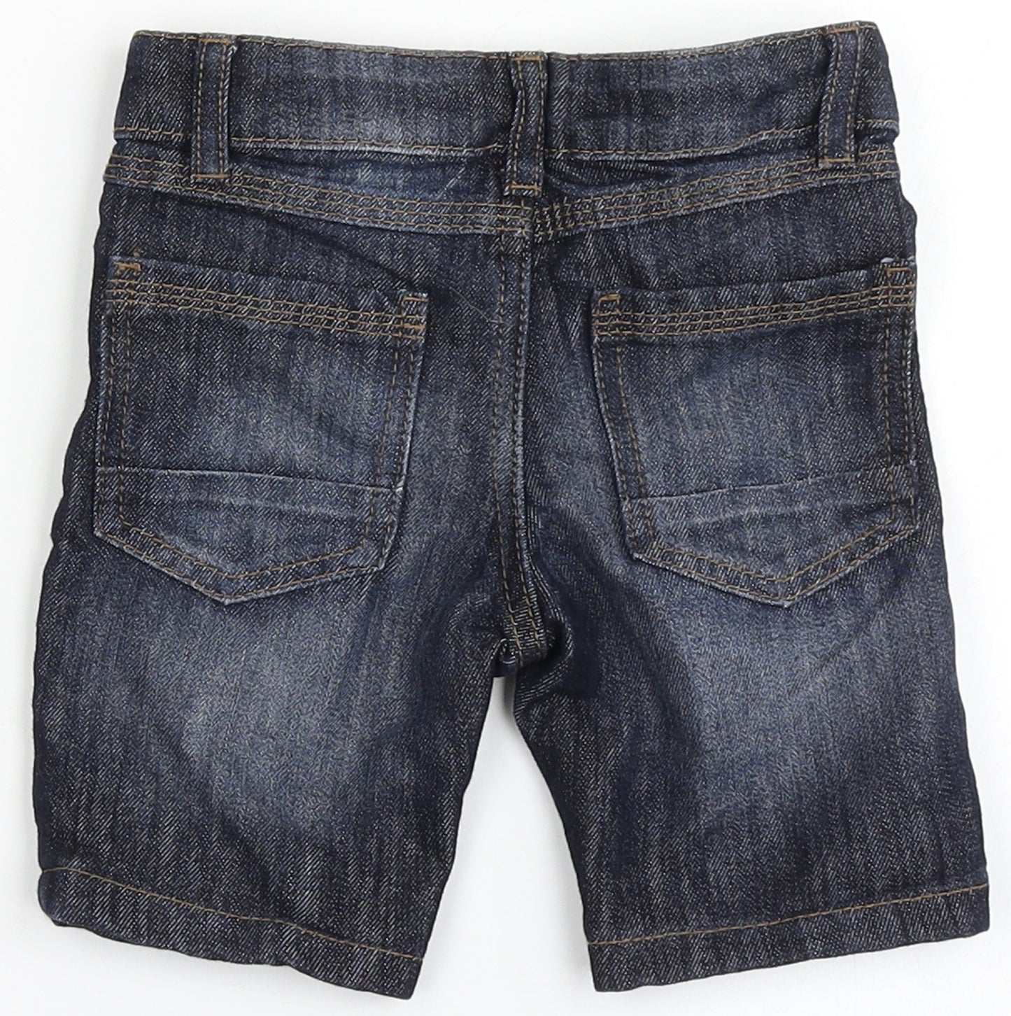Denim & Co. Boys Blue  Cotton Cropped Jeans Size 18-24 Months  Button - Shorts