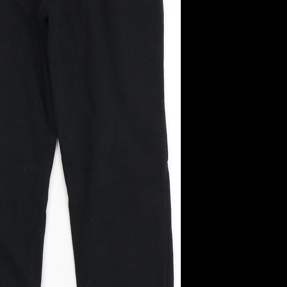 F&F Boys Black  Cotton Jogger Trousers Size 8-9 Years  Regular Drawstring - Uploading