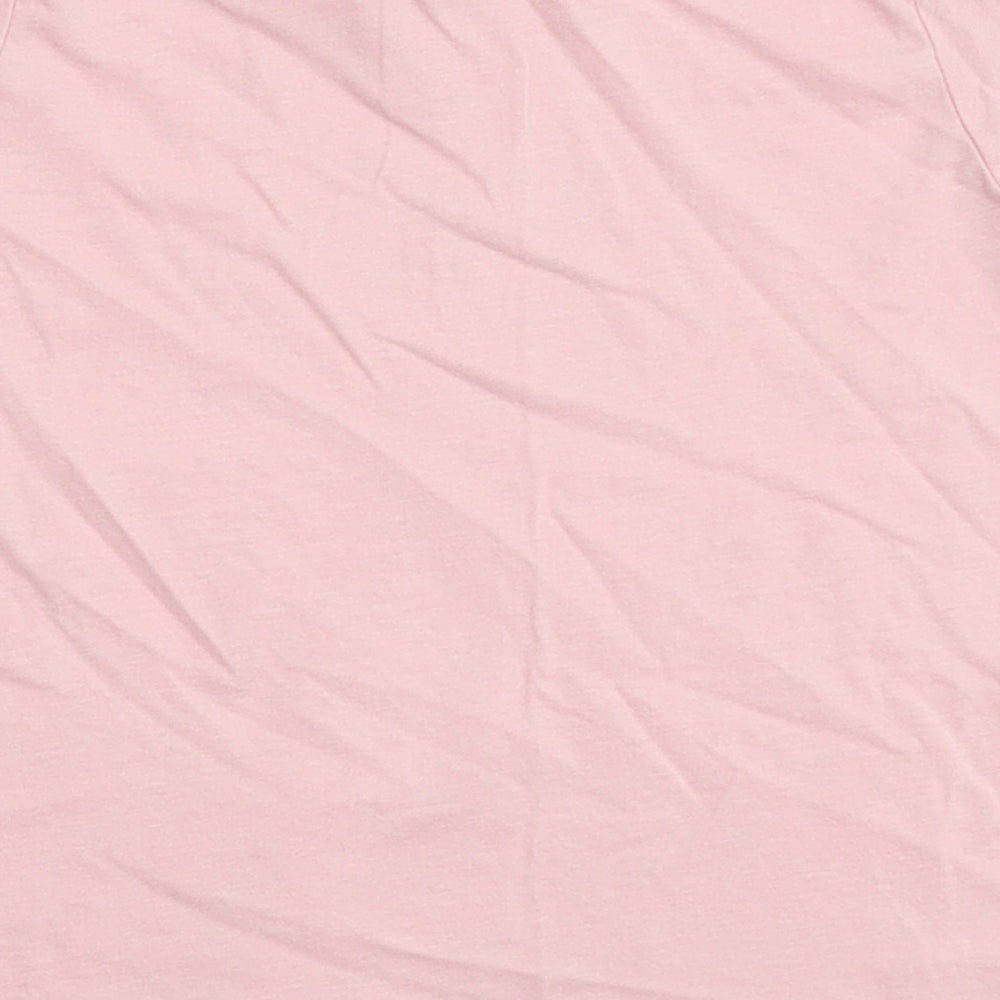 Matalan Girls Pink  100% Cotton Basic T-Shirt Size 4-5 Years Round Neck